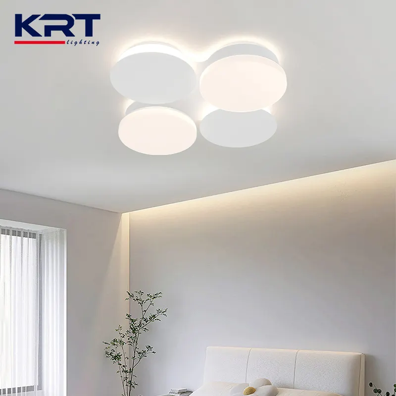 Đèn Trần LED Hiện Đại Có Thể Điều Chỉnh Độ Sáng Màu Trắng Với Đèn Trần Led Chiếu Sáng Hình Vuông Từ Xa