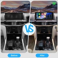 Radio para Auto Navihua de 12.3 Pulgadas con Carplay, GPS, Navegación, Reproductor Multimedia de Video, Pantalla, Sistema de Audio para Lexus LX570 2016-2021