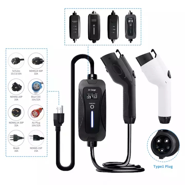 Portable EV Car Charger With CE Car Charging Adapter Electric Car Charger Ev Charger Portable for Wuling