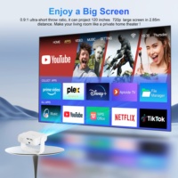 Amazon - Cámara WiFi Portátil 720P Android 14 Mini Movie 360, Gran Venta ° Soporte Ajustable para Proyector de Cine en Casa, para Exteriores, Teléfono y Portátil