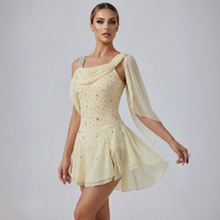 Justaucorps de gymnastique rythmique sans manches pour femmes et filles, vêtements de performance personnalisés pour le patinage sur glace, vêtements d'entraînement de danse pour le patinage artistique