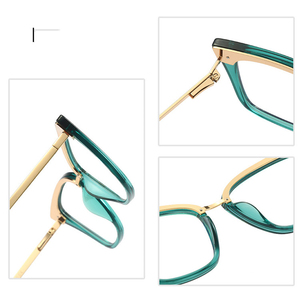 2024 Jiuling nuevo marco de gafas de ojo de gato retro estampado de leopardo gafas ópticas señoras de gama alta anti luz azul Marco de gafas - Product Image 4