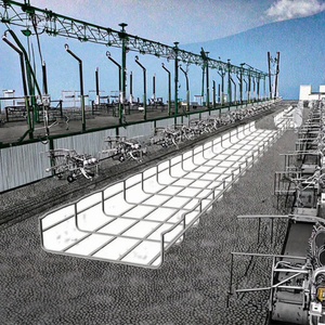 Plateau de câblage industriel en treillis métallique galvanisé à chaud en <span class=keywords><strong>acier</strong></span> inoxydable, capacité 200 kg, longueur 6 m, largeur 150 mm pour support de charge - Product Image 3