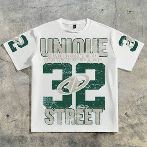 Camiseta Deportiva de Manga Corta para Hombre, Estilo Urbano, Informal, con Estampado de Letras 3D, Logotipo Personalizable - Product Image 4