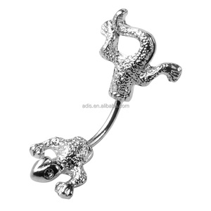 Модное металлическое кольцо в виде пупка из нержавеющей стали - Product Image 2