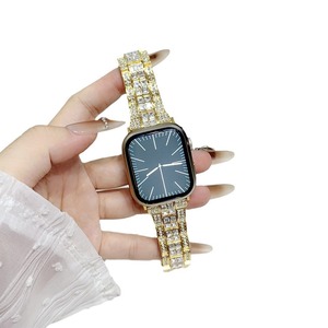 Ultra 49mm 41mm 45mm Correa 2025 Nuevas correas de reloj de acero inoxidable con diamantes de imitación para <span class=keywords><strong>Apple</strong></span> <span class=keywords><strong>Watch</strong></span> Series 8 7 6 - Product Image 1