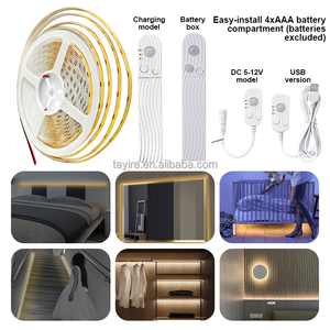 Thông Minh 8 mét Epistar LED Strip Lights với cảm biến chuyển động USB/Battery Powered linh hoạt cho phòng ngủ giường tủ tủ quần áo - Product Image 3