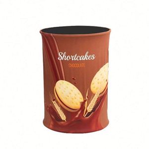 Trade Show Round <b>Table</b> <b>Foldable</b> <b>Table</b> Portable Trade Show <b>Desk</b> Promo Products Pop up <b>Table</b> for Events - Product Image 1