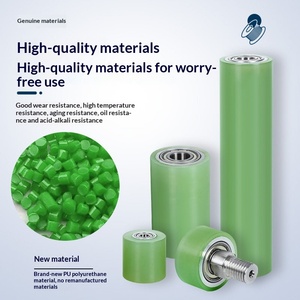 <span class=keywords><strong>Roller</strong></span> Karet Berlapis Poliuretan dengan Bantalan Ganda Tanpa Tenaga, Tahan Aus, Model Karet <span class=keywords><strong>Roller</strong></span> Kustom 15/20/25, Cina Daratan - Product Image 2