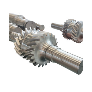 Factory Processed Herringbone Gear <b>Shaft</b> for Mine Oil Well Platform Hoisting Machines OEM Model Forging Structure Steel Spline - Product Image 3