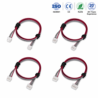 تجميعة كابل شريطي مخصص من OEM بموصلات 2 دبوس إلى 5 دبوس، سلك توصيل مع موصلات لشاشات LED والمعدات الإلكترونية
