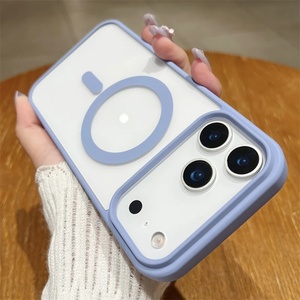 Funda Magnética de Carga Inalámbrica de Acrílico Colorida de Lujo para iPhone 17 16 15 14 13 12 Mini 11 Pro Max XS X XR 7 8 Plus - Product Image 4
