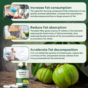 ยาลดน้ำหนักสำหรับผู้ใหญ่ยี่ห้อไพรเวทเลเบล ผลิตภัณฑ์เผาผลาญไขมันจากธรรมชาติ ยับยั้งความอยากอาหาร สารสกัดจากผลส้มแขก สลิม-01 แคปซูล ช่วยลดหน้าท้อง - Product Image 3