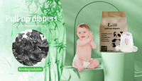 Panneaux jetables écologiques personnalisés OEM, couches en bambou pour bébés, biodégradables, pantalon d'entraînement, pièces