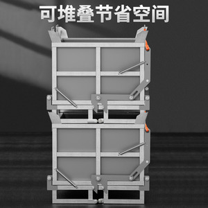 Bac à ferraille auto-videur Butterfly Intent en métal 432L, alliage de zinc, haute sécurité, pour utilisation avec chariot élévateur - Product Image 5