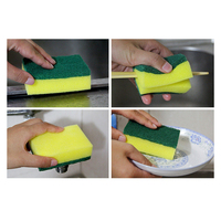 Éponge naturelle en cellulose Homewareplus+ à double face, efficace pour la vaisselle, avec taux de mousse élevé, prix de gros personnalisé