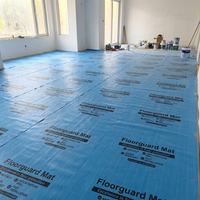 Film EVA tressé en plastique jetable à double couche, résistant à l'usure, à la poussière et à l'humidité, largeur 1,2 m, pour usage domestique