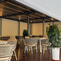 Pergola extérieure en aluminium pour pergola de toit avec montage facile 3x3m Pergolas métalliques Maisons avec cadre en alliage