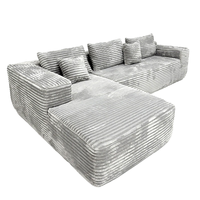 Stoff-Kombination Komprimiertes Schlafsofa-Set für Wohnzimmer Elegante Möbelkollektion