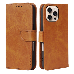 Custodia a Portafoglio in <span class=keywords><strong>Pelle</strong></span> per <span class=keywords><strong>iPhone</strong></span> 15 Pro Max 17 Air 16 Plus Samsung S24 Ultra FE S25 S26 con Porta Carte e Chiusura Magnetica - Product Image 1