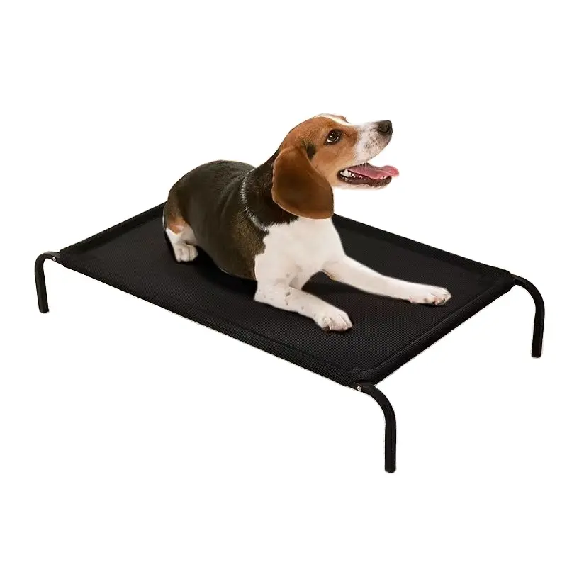 customizable Functional elevated Steel frame Tesla net Pets Rest Sleeping rectangle dog bed