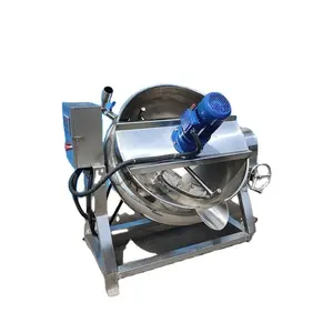 automatic pot mixer double tilting jacketed kettle electric tilting jacketed kettle with agitator vac