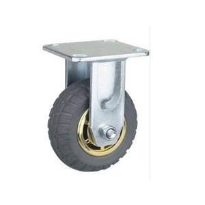 8X2 Roda De Borracha 6 "500kg Capacidade de Carga Giratória Rodízio Rodas Rígida 4 <span class=keywords><strong>Industrial</strong></span> Pu Poliuretano Rodízio Roda 6 Polegadas - Product Image 4