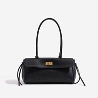 Sac à main en cuir de vachette de luxe grande capacité pour femmes, sac bandoulière avec serrure