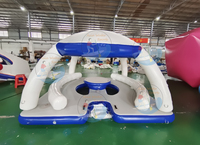 Plateformes flottantes gonflables sur mesure, quai pour jet-ski, radeau flottant gonflable, île flottante, cabanes aquatiques gonflables avec tente
