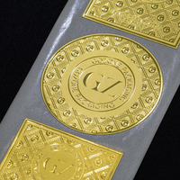 Autocollant personnalisé en vinyle imprimé feuille d'or logo découpé autocollant personnalisé étiquette cosmétique étanche UV autocollant