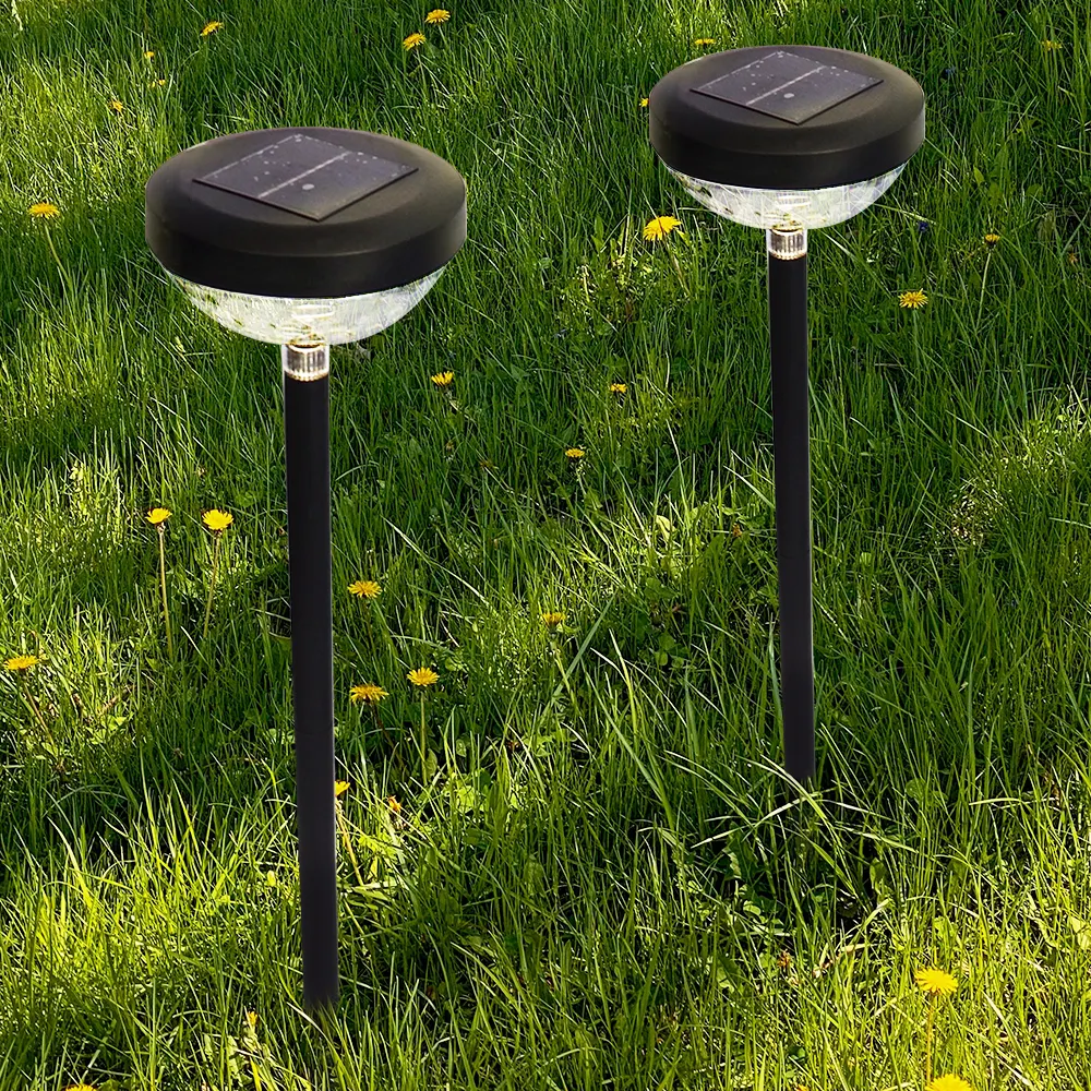 NHWS High Quality Minimalist Wind Ground Plug in Waterproof LED Lawn Light Courtyard Path Solar Outdoor Garden Decorative Light