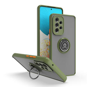 Mercado al por mayor soporte de anillo redondo Kickstand accesorios de teléfono celular para Samsung <span class=keywords><strong>Galaxy</strong></span> A53 5G caja de humo con botón colorido - Product Image 2