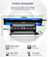 Impresora de Inyección de Tinta de Alta Velocidad para Transferencia de Tela, Impresora Textil de Sublimación para Ropa de Cama y Cortinas con 4 Cabezales de Impresión I3200