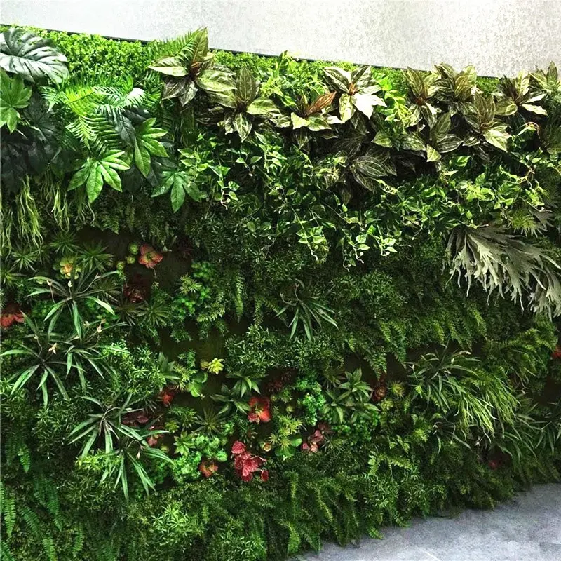 Siepe人工植物、環境にやさしい常緑植物草人工芝垂直緑壁