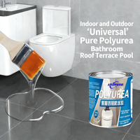 Revêtement imperméable monocomposant en polyaspartique polyurée transparent de qualité militaire, résistant aux intempéries extrêmes, pour terrasse