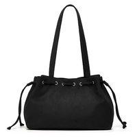 Sac à bandoulière décontracté en daim rétro pour femme, sac seau de voyage, sac à cordon, sac à main, sac fourre-tout, vente en gros