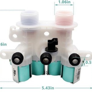Valve d'entrée d'eau Whirlpool 120V en plastique, installation facile, pièce de rechange pour lave-linge W11096267 W11165546 W10599423 - Product Image 3