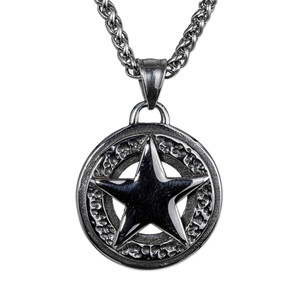 Collar de Acero Inoxidable con Colgante de Águila y Luna Vikinga Nórdica yunnique para Hombre, Estilo Punk con Grabado en Relieve, Regalo - Product Image 4