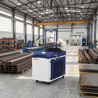 Machine de nettoyage laser à haute puissance 6000W, qualité industrielle, pour l'élimination de la rouille, de la peinture et de l'huile, avec tête de nettoyage légère de 1,27 kg