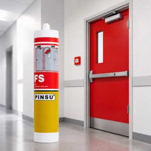 PINSU-FS Scellant en silicone pas cher, résistant aux hautes températures, ignifuge, résistant à la chaleur, retardateur <span class=keywords><strong>de</strong></span> flamme - Product Image 1