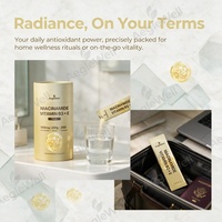 OEM Private Label Niacinamide Vitamin B3 Plus E Powder Stick Pack Formula Antioksidan untuk Dukungan Kesehatan Kecantikan Dalam Tubuh Sehari-hari