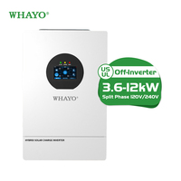 Inverter Surya Rumah Tangga Whayo 7kW 10kW 12kW Off Grid 120V/240V Split Phase Hybrid