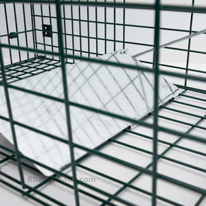 กรงดักสัตว์แบบมีกรงสำหรับควบคุมสัตว์กรงโลหะสำหรับสุนัขและแมว - Product Image 4