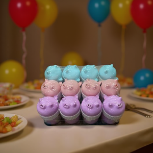 Palillos Toothpicks Holder Pig Design 12 Pcs Colorful Cute For Party Decorations - Product Image 1