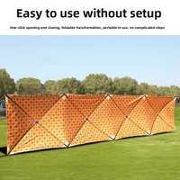 Paravent de camping pliable double couche imprimé, coupe-vent et imperméable, toutes saisons, pour barbecue en extérieur au Moyen-Orient