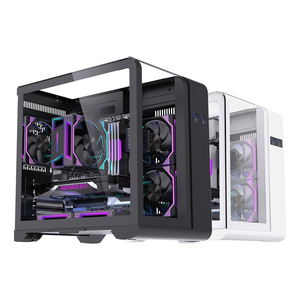 Lovingcool oem ארון משחקים מקרה PC עם תצוגת מטקס משחק מחשב מזג זכוכית מזג אמצע המחשב שלדה - Product Image 1