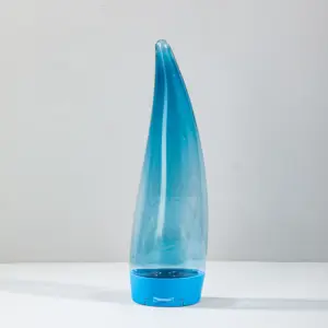 250Ml Blauwe Kleur Bottelaar Met Flip Top Deksels Unieke Vorm Lege Hervulbare Container Aloë Vera Gel Plastic Fles