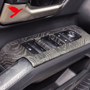 LHD อุปกรณ์ตกแต่งภายใน<span class=keywords><strong>รถ</strong></span>ยนต์สำหรับ Toyota Tacoma 2024 2025<span class=keywords><strong>คอนโซล</strong></span>กลางฝาครอบทับตัด ABS <span class=keywords><strong>ลายไม้</strong></span>สีดำ1ชุด - Product Image 3