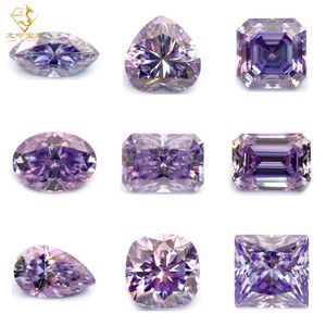 Chapado Sakura Rosa Mossanite <span class=keywords><strong>Diamond</strong></span> Marquise corte <span class=keywords><strong>Moissanite</strong></span> VVS Joyería suelta piedras preciosas con certificado GRA - Product Image 2