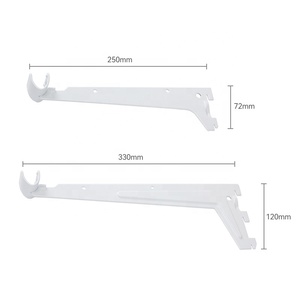 Giá đỡ kệ kim loại gắn tường có thể điều chỉnh kết hợp với thanh treo quần áo cho hệ thống treo quần áo mô đun, kệ lưu trữ trên thanh treo tường - Product Image 4